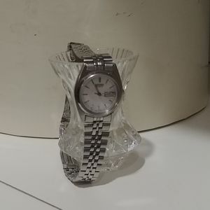 Silver Seiko watch